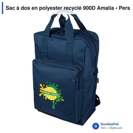 Sac à dos en polyester recyclé 900D Amalia - Image 54