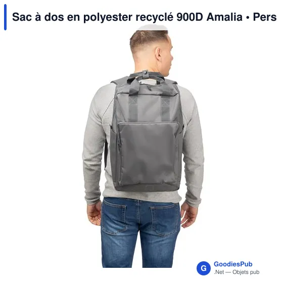 Sac à dos en polyester recyclé 900D Amalia - Image 62