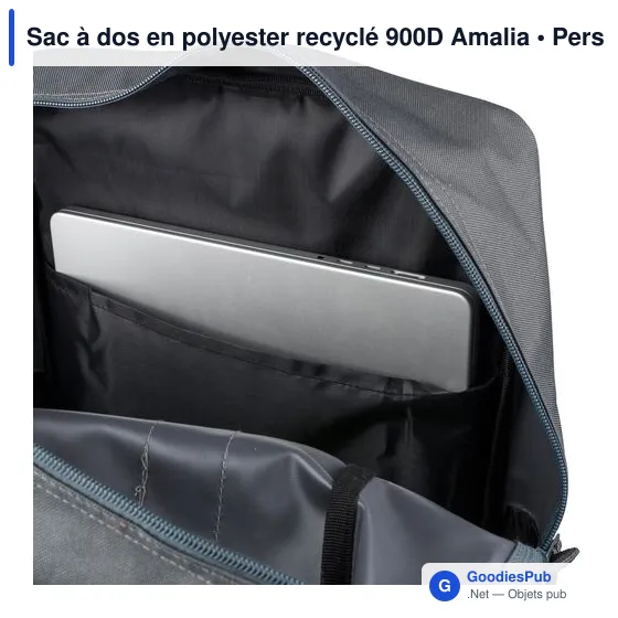 Sac à dos en polyester recyclé 900D Amalia - Image 76