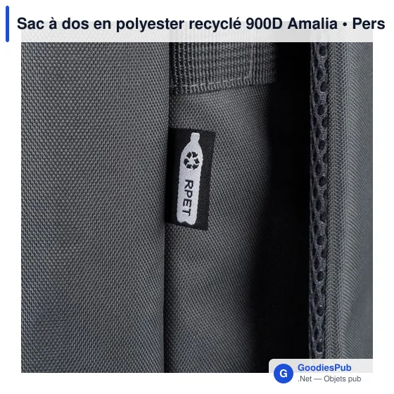 Sac à dos en polyester recyclé 900D Amalia - Image 78