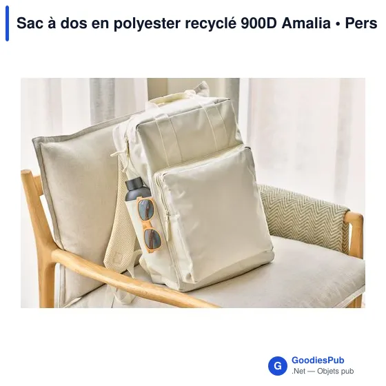 Sac à dos en polyester recyclé 900D Amalia - Image 83