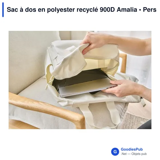 Sac à dos en polyester recyclé 900D Amalia - Image 85