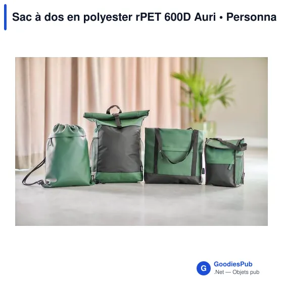 Sac à dos en polyester rPET 600D Auri - Image 12