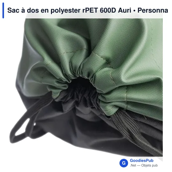 Sac à dos en polyester rPET 600D Auri - Image 8