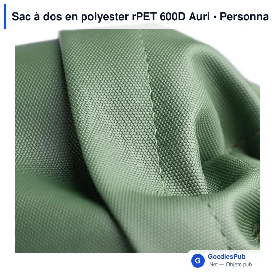 Sac à dos en polyester rPET 600D Auri - Image 9