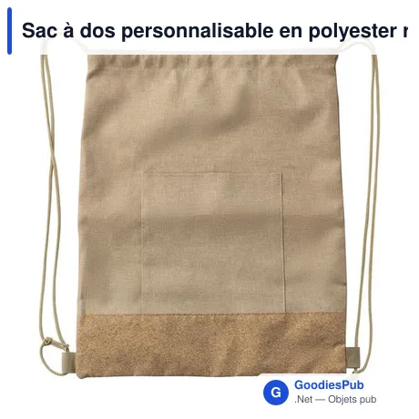 Sac à dos personnalisable en polyester rPET avec logo - Ansel