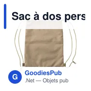 Sac à dos personnalisable en polyester rPET avec logo - Ansel - Miniature 3
