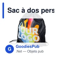 Sac à dos personnalisable en polyester rPET Enrique avec logo - Miniature 2