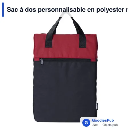 Sac à dos personnalisable en polyester rPET avec logo