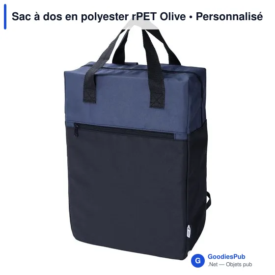 Sac à dos personnalisable en polyester rPET avec logo - Image 11