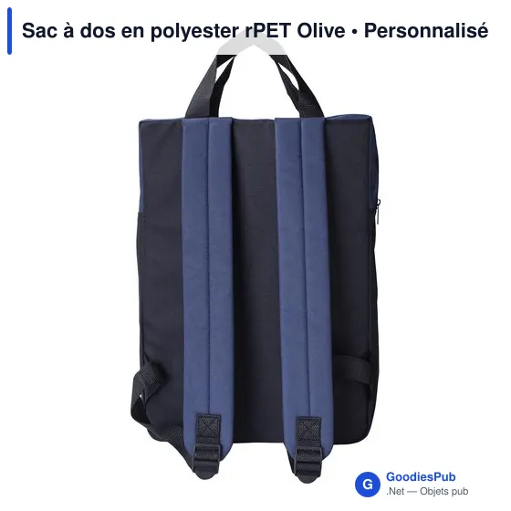 Sac à dos personnalisable en polyester rPET avec logo - Image 4