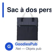 Sac à dos personnalisable en polyester rPET avec logo - Miniature 10