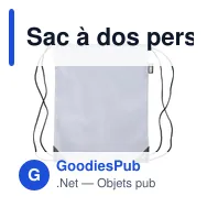 Sac à dos personnalisable en polyester rPET avec logo - Enrique - Miniature 11