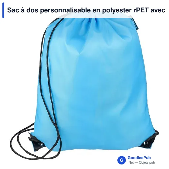 Sac à dos personnalisable en polyester rPET avec logo - Enrique - Image 6