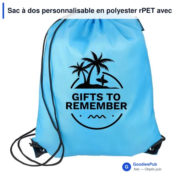 Sac à dos personnalisable en polyester rPET avec logo - Enrique - Image 9