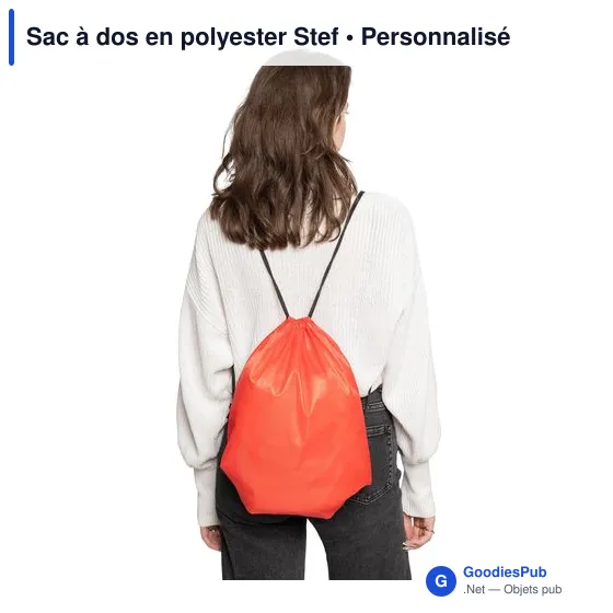 Sac à dos en polyester Stef - Image 11