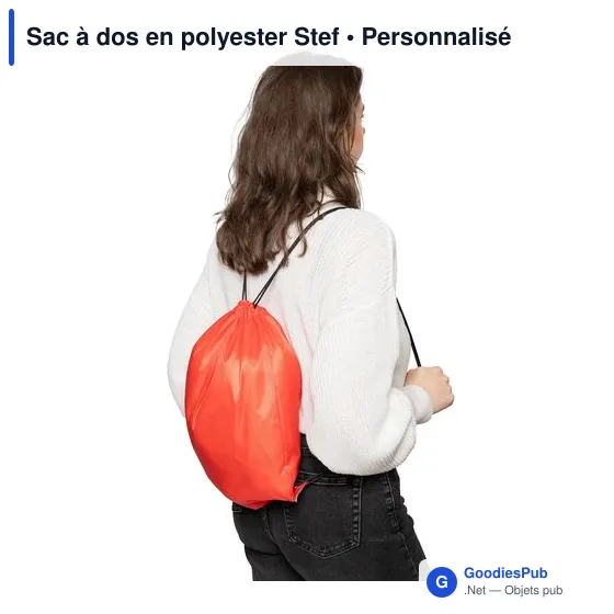 Sac à dos en polyester Stef - Image 4