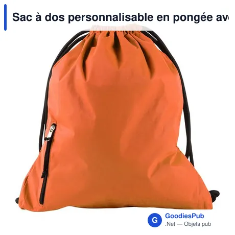 Sac à dos personnalisable en pongée avec logo - Elise
