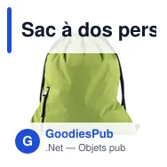 Sac à dos personnalisable en pongée avec logo - Elise - Miniature 2