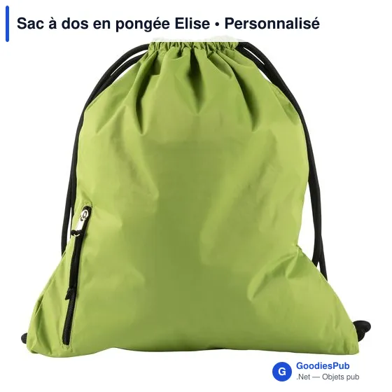 Sac à dos personnalisable en pongée avec logo - Elise - Image 2