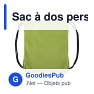 Sac à dos personnalisable en pongée avec logo - Elise - Miniature 11