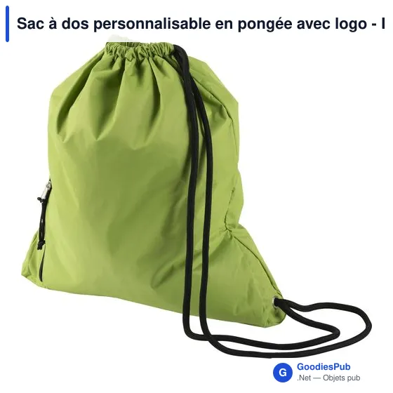 Sac à dos personnalisable en pongée avec logo - Elise - Image 3