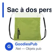Sac à dos personnalisable en pongée avec logo - Elise - Miniature 4