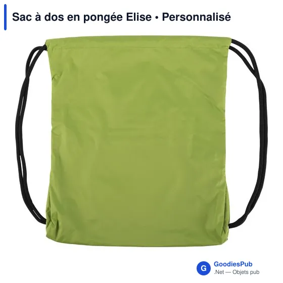 Sac à dos personnalisable en pongée avec logo - Elise - Image 5