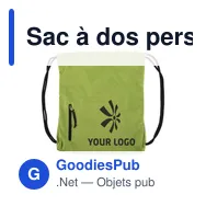 Sac à dos personnalisable en pongée avec logo - Elise - Miniature 6