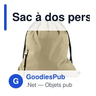 Sac à dos personnalisable en pongée avec logo - Elise - Miniature 7