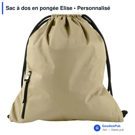 Sac à dos personnalisable en pongée avec logo - Elise - Image 7