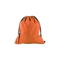 Variante orange - Sac à dos personnalisable en pongée avec logo - Elise