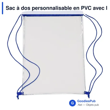 Sac à dos personnalisable en PVC avec logo - Kiki