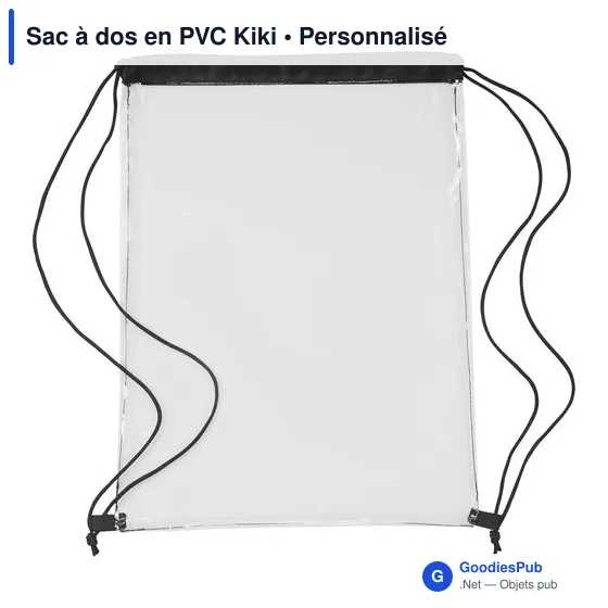 Sac à dos personnalisable en PVC avec logo - Kiki - Image 5