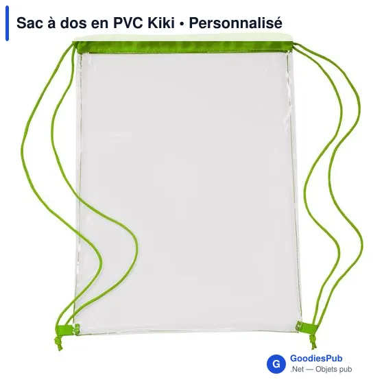 Sac à dos personnalisable en PVC avec logo - Kiki - Image 6