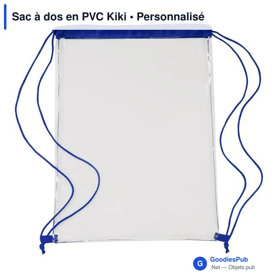 Sac à dos personnalisable en PVC avec logo - Kiki - Image 7
