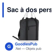 Sac à dos personnalisable en R-PET 600D enduit PU 12 L avec logo - Compact - Miniature 4