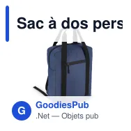 Sac à dos personnalisable en R-PET 600D enduit PU 12 L avec logo - Compact - Miniature 5