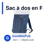 Sac à dos en RPET | Eiddwen - Miniature 4