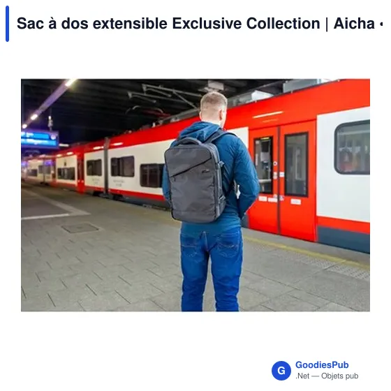 Sac à dos extensible personnalisable avec logo - Exclusive Collection Aicha - Image 2