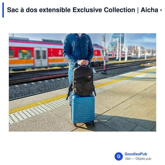 Sac à dos extensible personnalisable avec logo - Exclusive Collection Aicha - Image 11