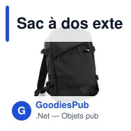 Sac à dos extensible personnalisable avec logo - Exclusive Collection Aicha - Miniature 3