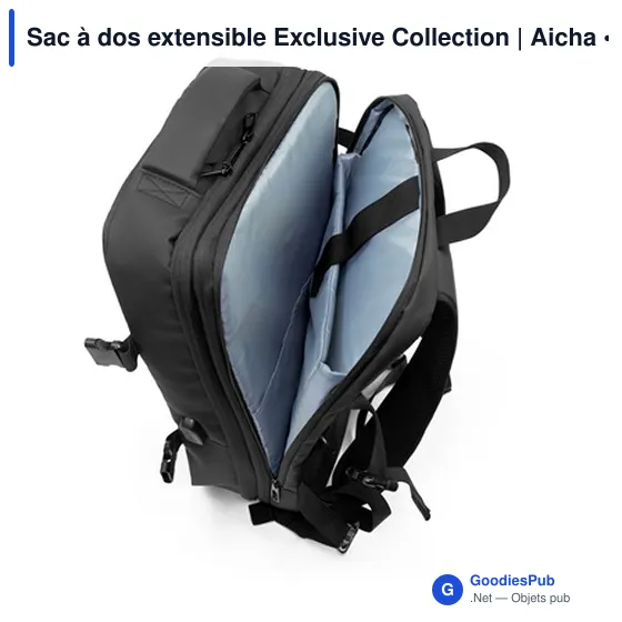 Sac à dos extensible personnalisable avec logo - Exclusive Collection Aicha - Image 4