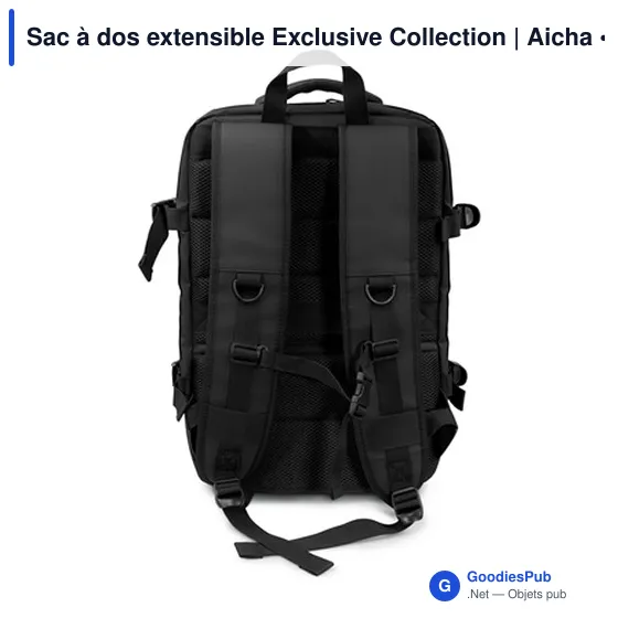 Sac à dos extensible personnalisable avec logo - Exclusive Collection Aicha - Image 8