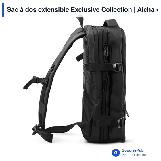 Sac à dos extensible personnalisable avec logo - Exclusive Collection Aicha - Image 9