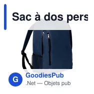 Sac à dos personnalisable Finnick avec logo pour vos événements - Miniature 3