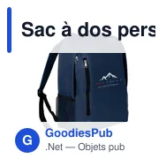 Sac à dos personnalisable Finnick avec logo pour vos événements - Miniature 5