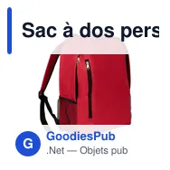 Sac à dos personnalisable Finnick avec logo pour vos événements - Miniature 6