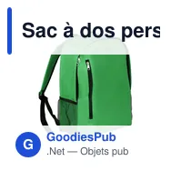 Sac à dos personnalisable Finnick avec logo pour vos événements - Miniature 8