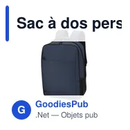 Sac à dos personnalisable Galix avec logo pour ordinateur - Miniature 3